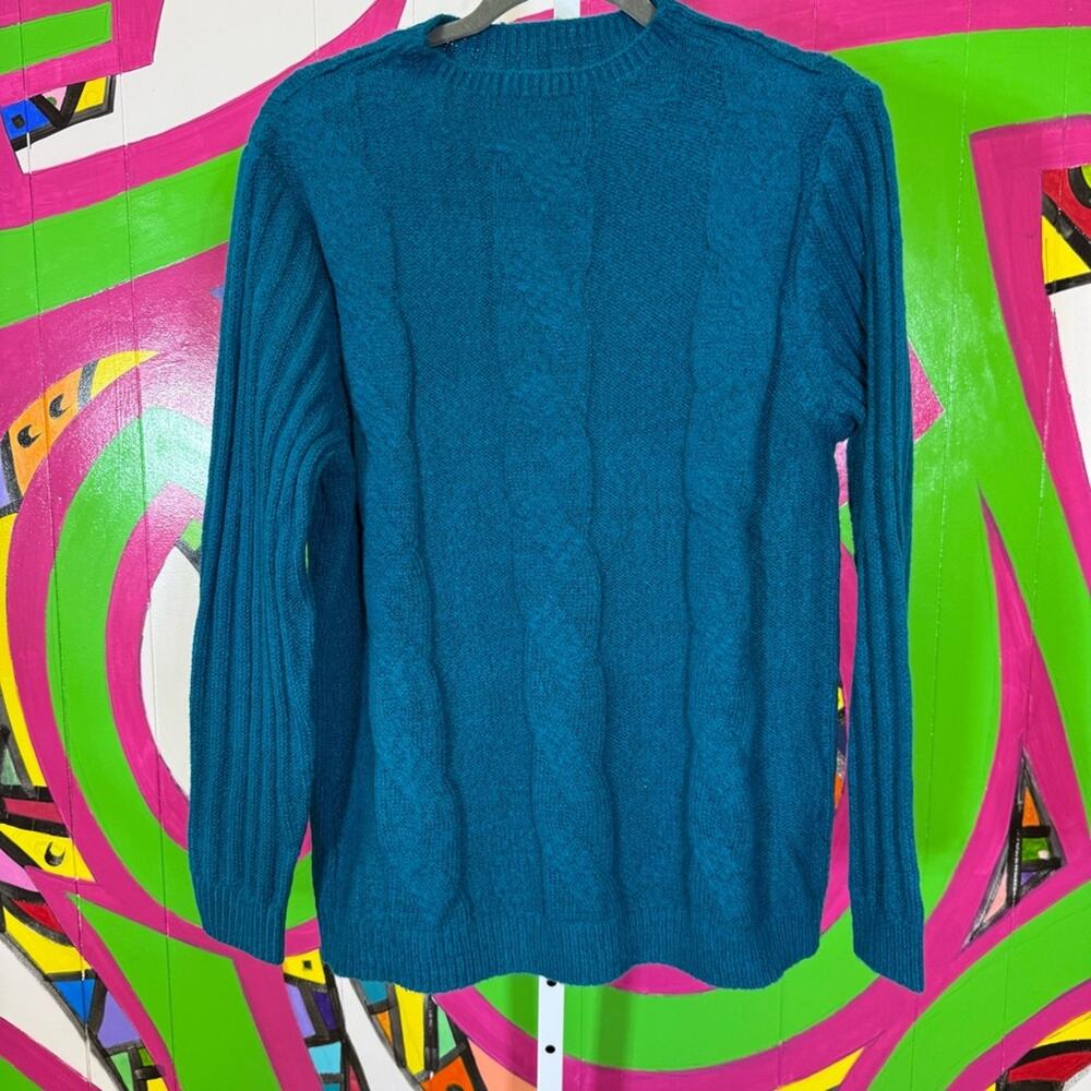 NWT, CJ Banks, Chunky Knit Sweater. Size X. Pretty Blue